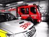 Fire Engine Police car