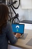 Lady laptop cyber security